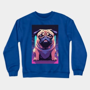 80's Disco Pug Crewneck Sweatshirt